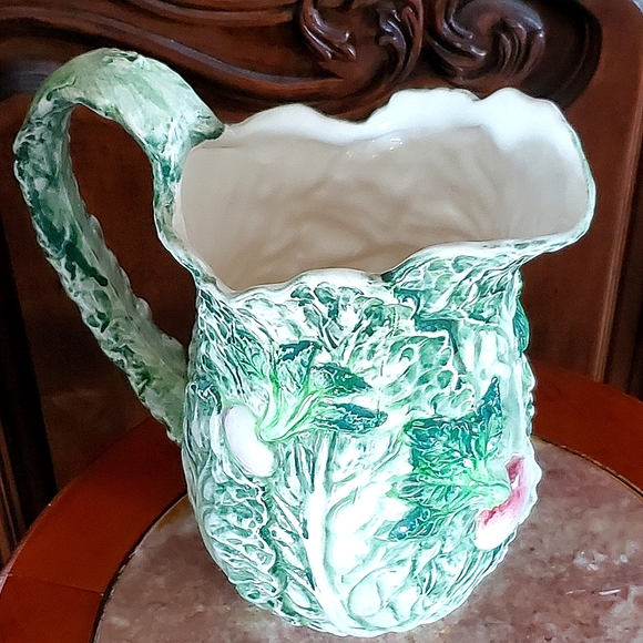 Vntg "Rabbit Patch" Porcelain Pitcher by Shafford - Picture 3 of 4